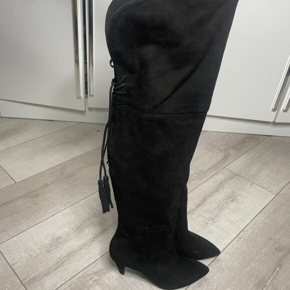 🔥 Nine West Black Over-the-Knee Boots – Size 6M | Sleek, Chic & Confident 🔥 - Picture 2 of 7
